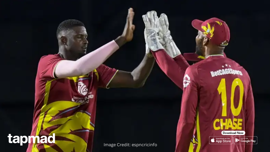 West Indies Beat Sri Lanka in 1st T20I: Hope's 65* and Holder's 3/18 Seal Dominant Win at Sabina Park