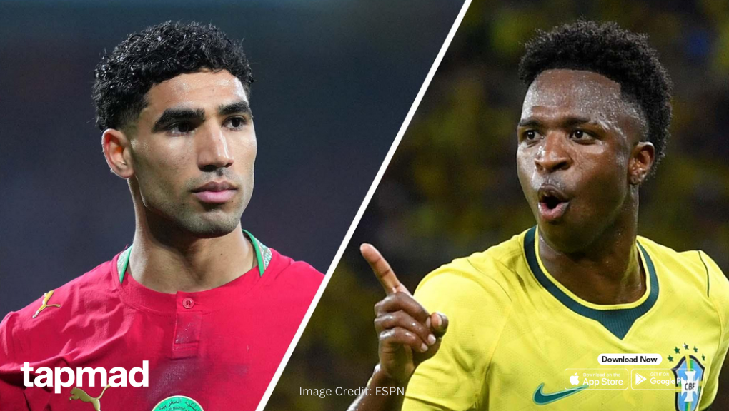 Brazil vs Morocco Live FIFA World Cup 2026: Vinicius Junior Scores Equalizer for Brazil