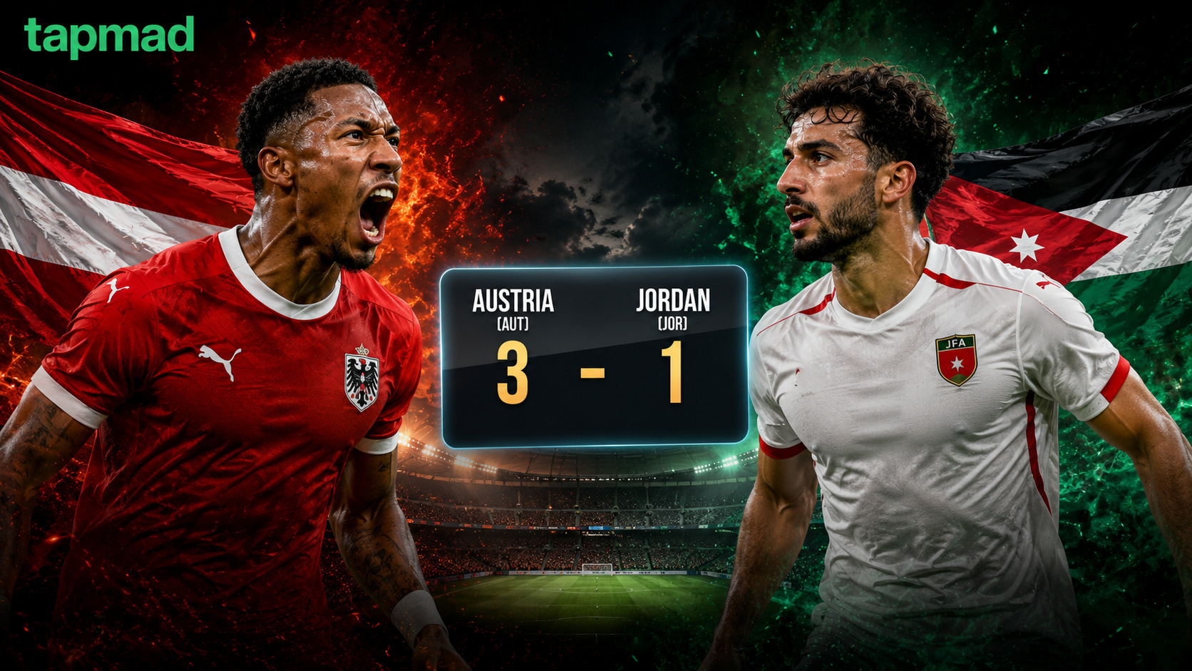 Austria Win Against Jordan to Stay in World Cup Qualification Race