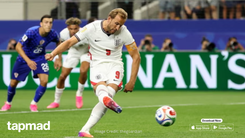 England vs Croatia Live FIFA World Cup 2026: Harry Kane Strikes With a Powerful Penalty