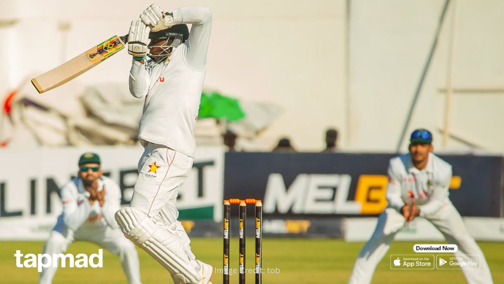 Kaia's Century Leads Zimbabwe to Strong Total of 410 on Day 2