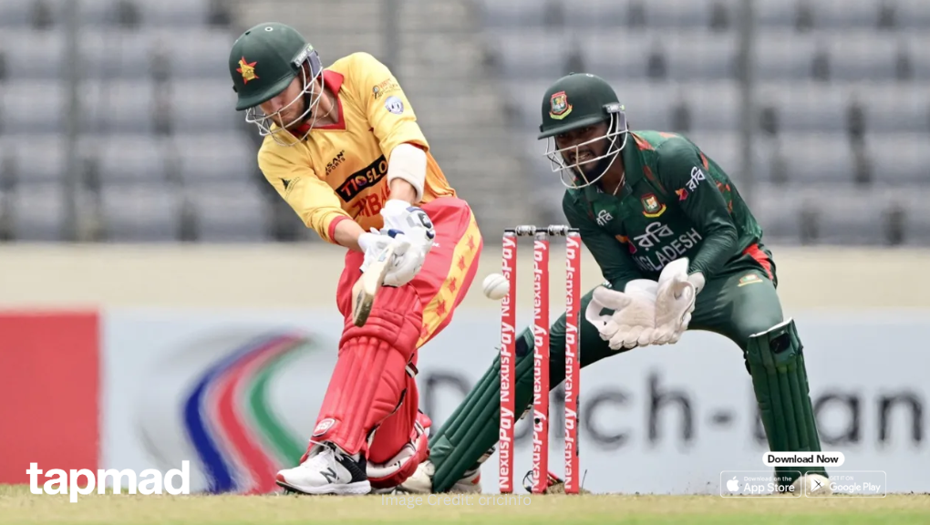 Zimbabwe vs Bangladesh 1st ODI Zimbabwe Collapse to 50/5 in Early Overs