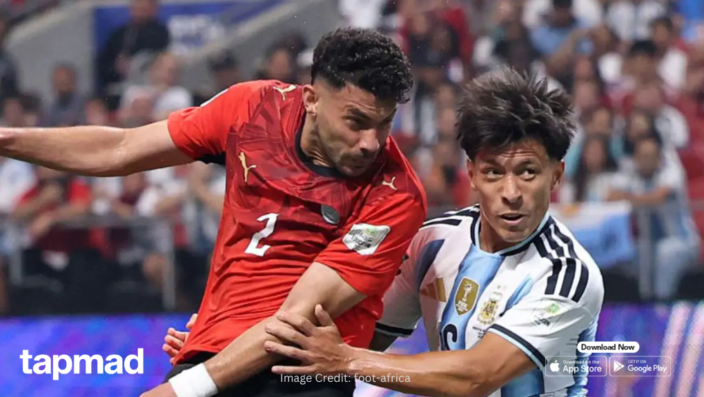 Egypt Hold 1-0 Lead Over Argentina in the first half of the World Cup Last-16 Clash
