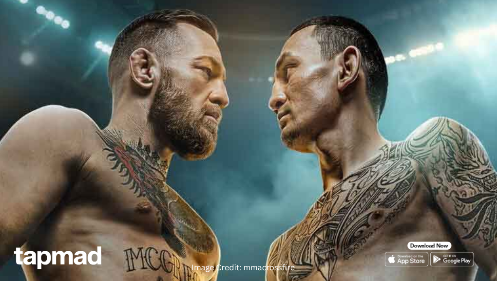 Conor McGregor Sparks Chaos During UFC 329 Face-Off With Holloway