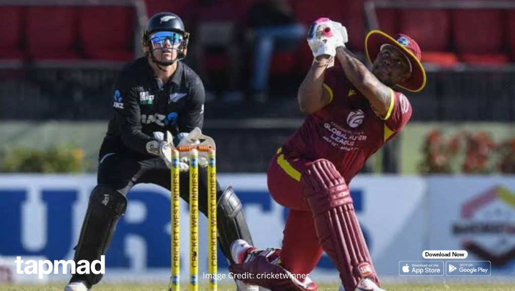 WI vs NZ 4th ODI Powerplay Live: WI Struggles at 35/1