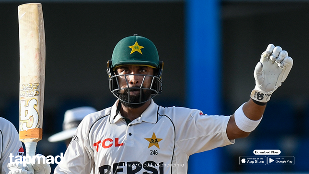 Abdullah's Unbeaten Century Powers Pakistan to 387 Against West Indies in First Innings