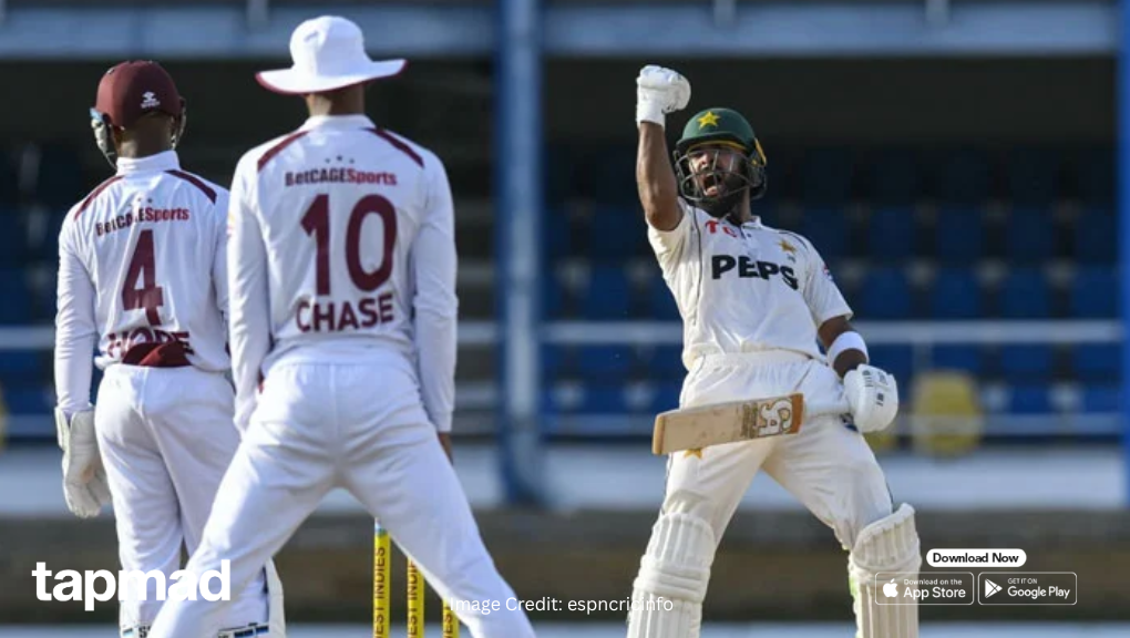 Abdullah Shafique Enters Pakistan's Record Books with Unbeaten 160 Against West Indies