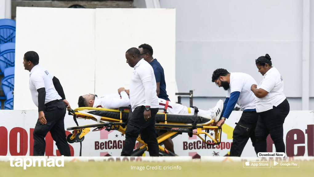 Brandon King Stretcher Exit Worries West Indies Against Pakistan