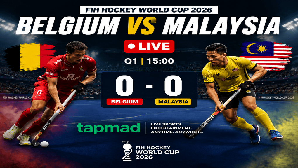 Belgium vs Malaysia Live: Score 0-0 in FIH Hockey World Cup 2026 Clash