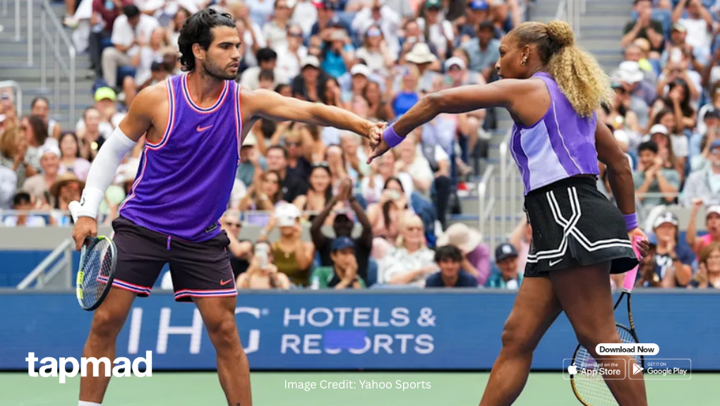 Serena Williams And Alcaraz Exit US Open Mixed Doubles in Quarterfinals