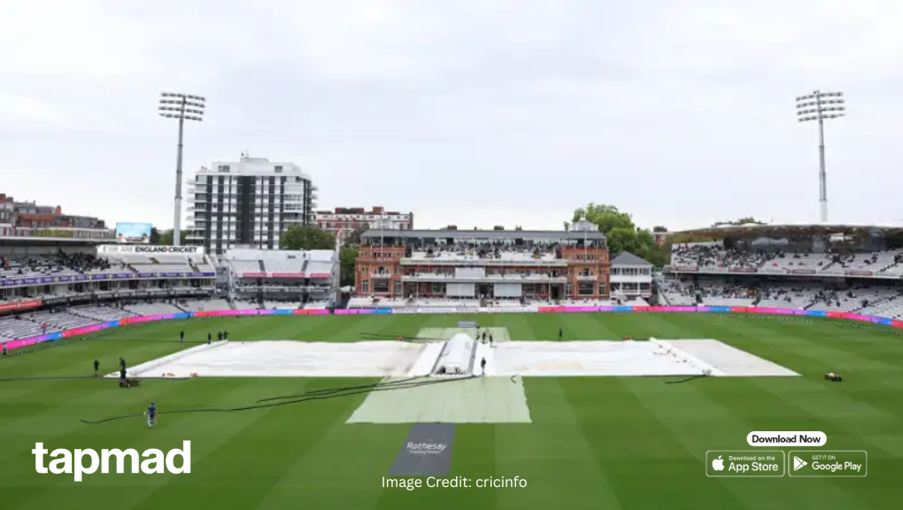 ENG vs PAK 2nd Test: Heavy Rain Delays Toss at Lord's