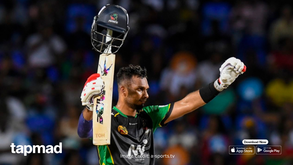 Dasun Shanaka Smashes 39-Ball Fastest Century in CPL History