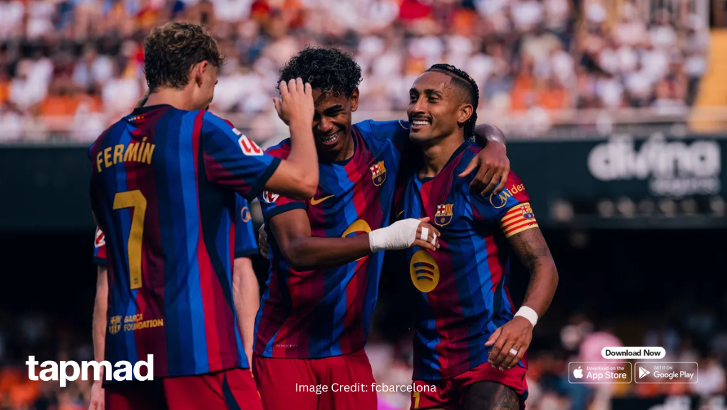 Barcelona Defeats Valencia 5-0 in Five-Goal Mestalla Masterclass