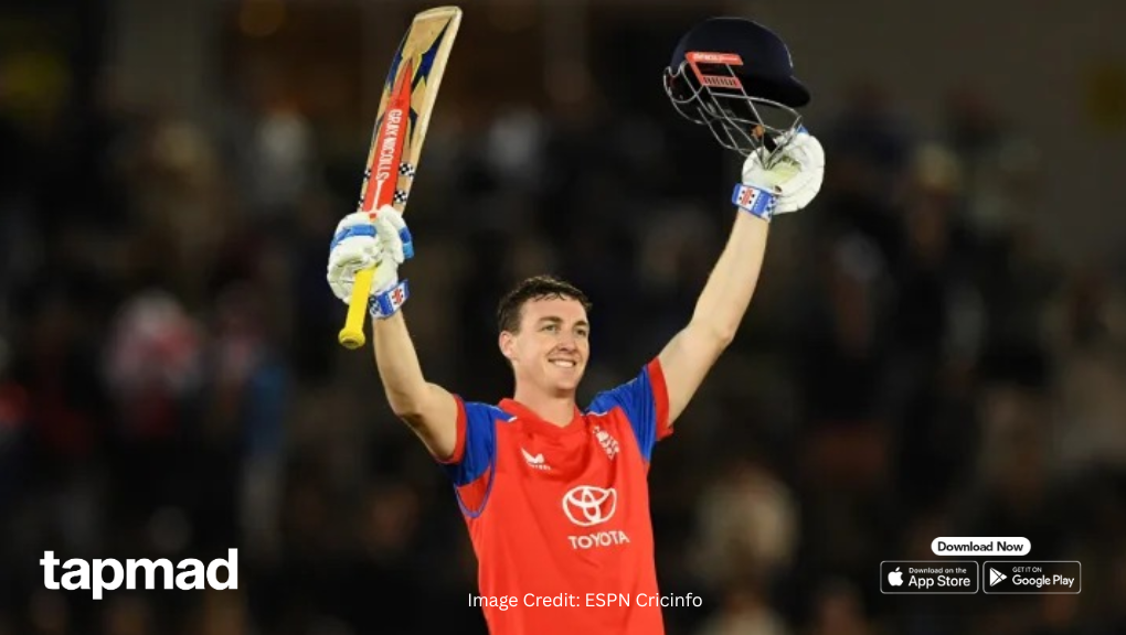 Harry Brook’s Blistering Hundred Powers England to 254 Against Sri Lanka in 1st T20I