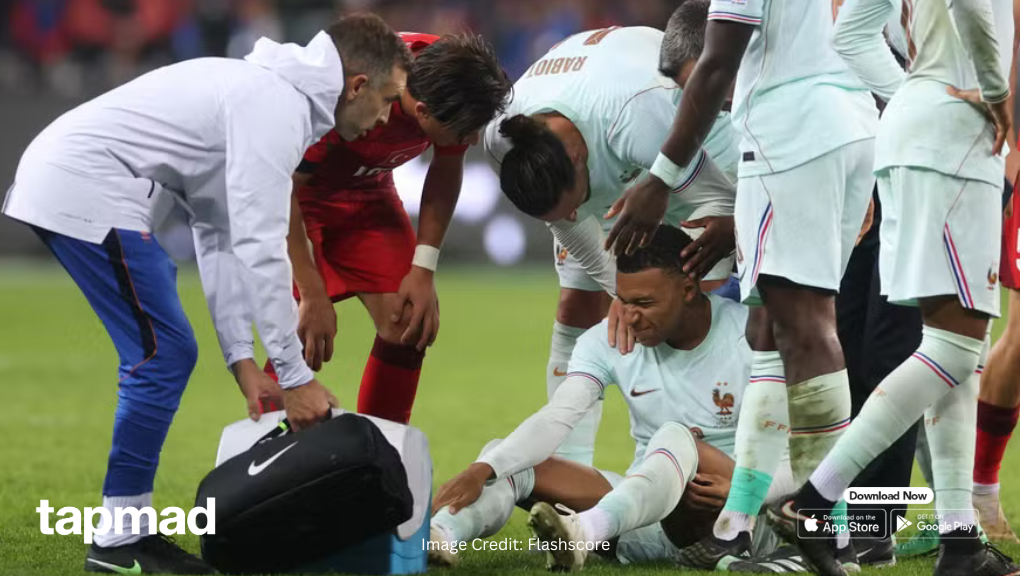 Zidane Reveals Mbappe Could Miss France’s Next Three Matches Due to Knee Injury