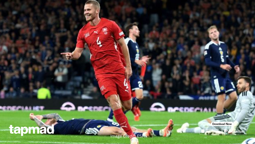 Switzerland Dominate Scotland To Secure Comfortable Nations League Victory
