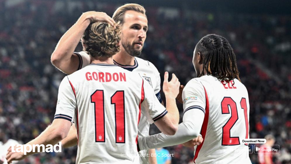 Gordon, Kane Shine as England Beat Czech Republic To Secure First Nations League Win