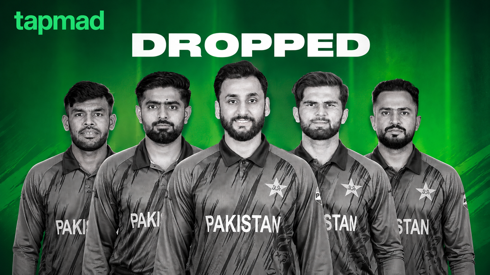 Babar, Agha and Five Others Miss Out of Pakistan T20I Squad