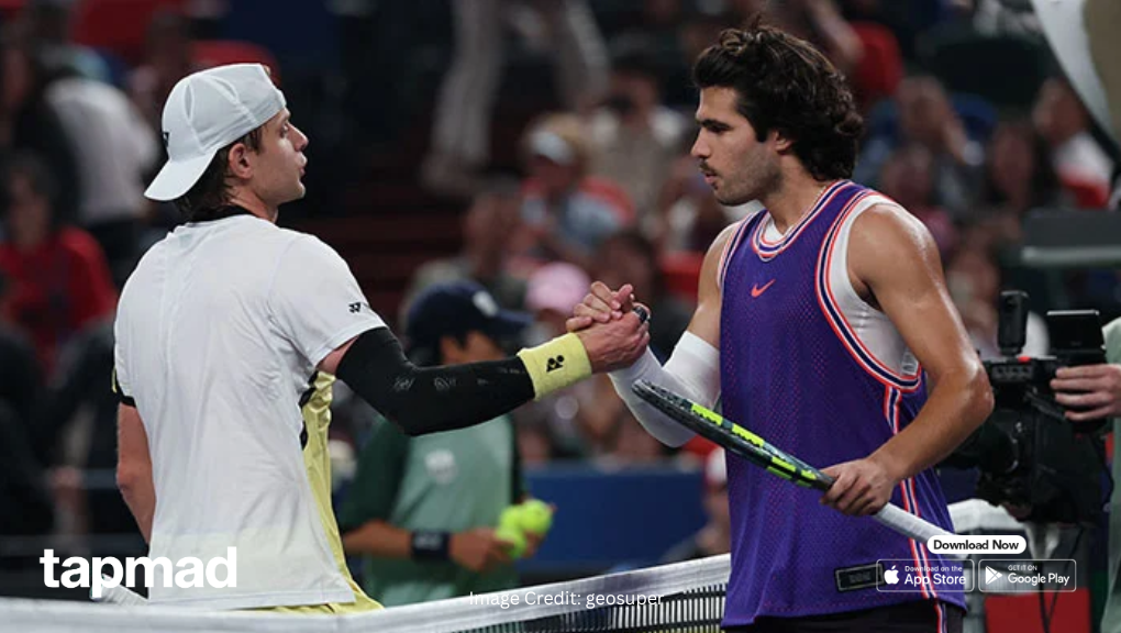 Alcaraz Crashes Out After Surprise Defeat to Bergs in Shanghai Masters 2026