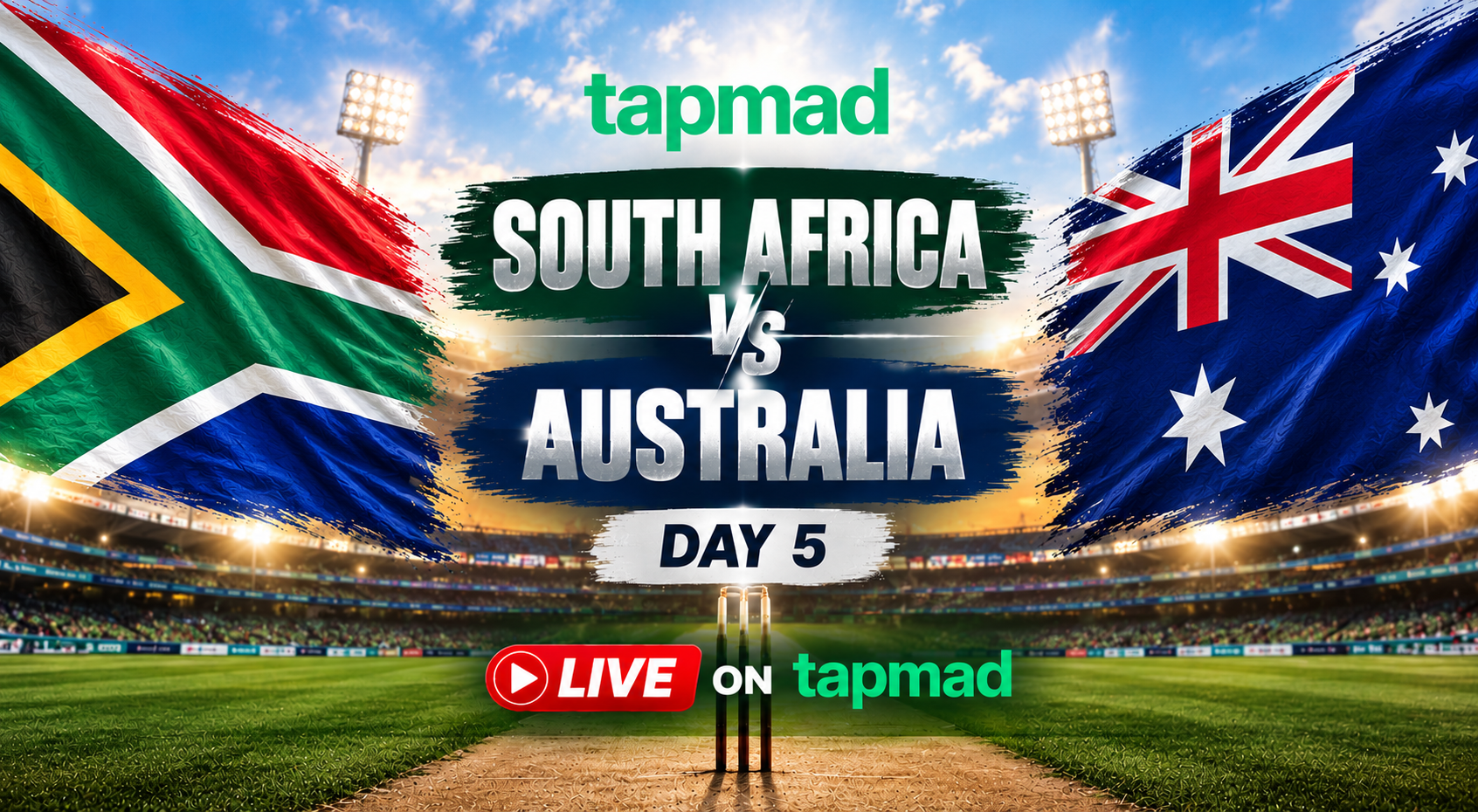 Australia vs South Africa Day 5 Live as SA Chase 421 Runs