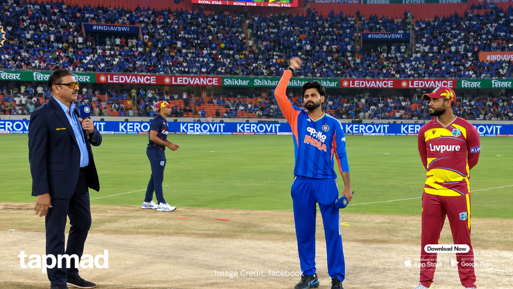 WI vs IND 4th T20I Toss: India Elects to Bowl First in Hyderabad