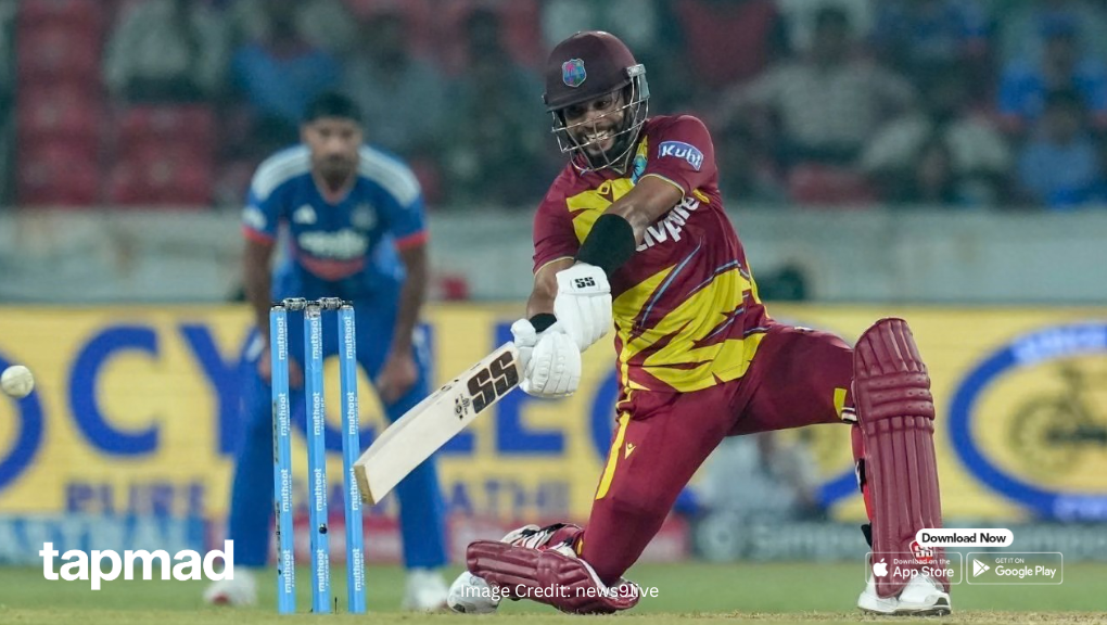Shai Hope's Masterful 102* Powers West Indies to 247/3 in 4th T20I Against India