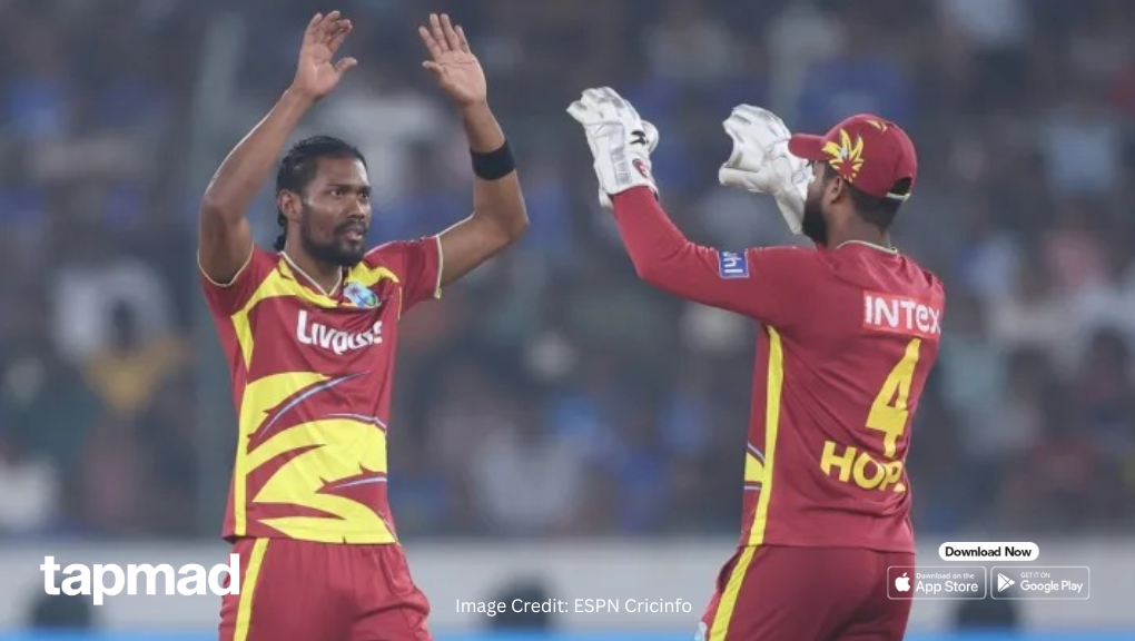 Hope, Paul Power West Indies to Series-Levelling Win Over India in Hyderabad