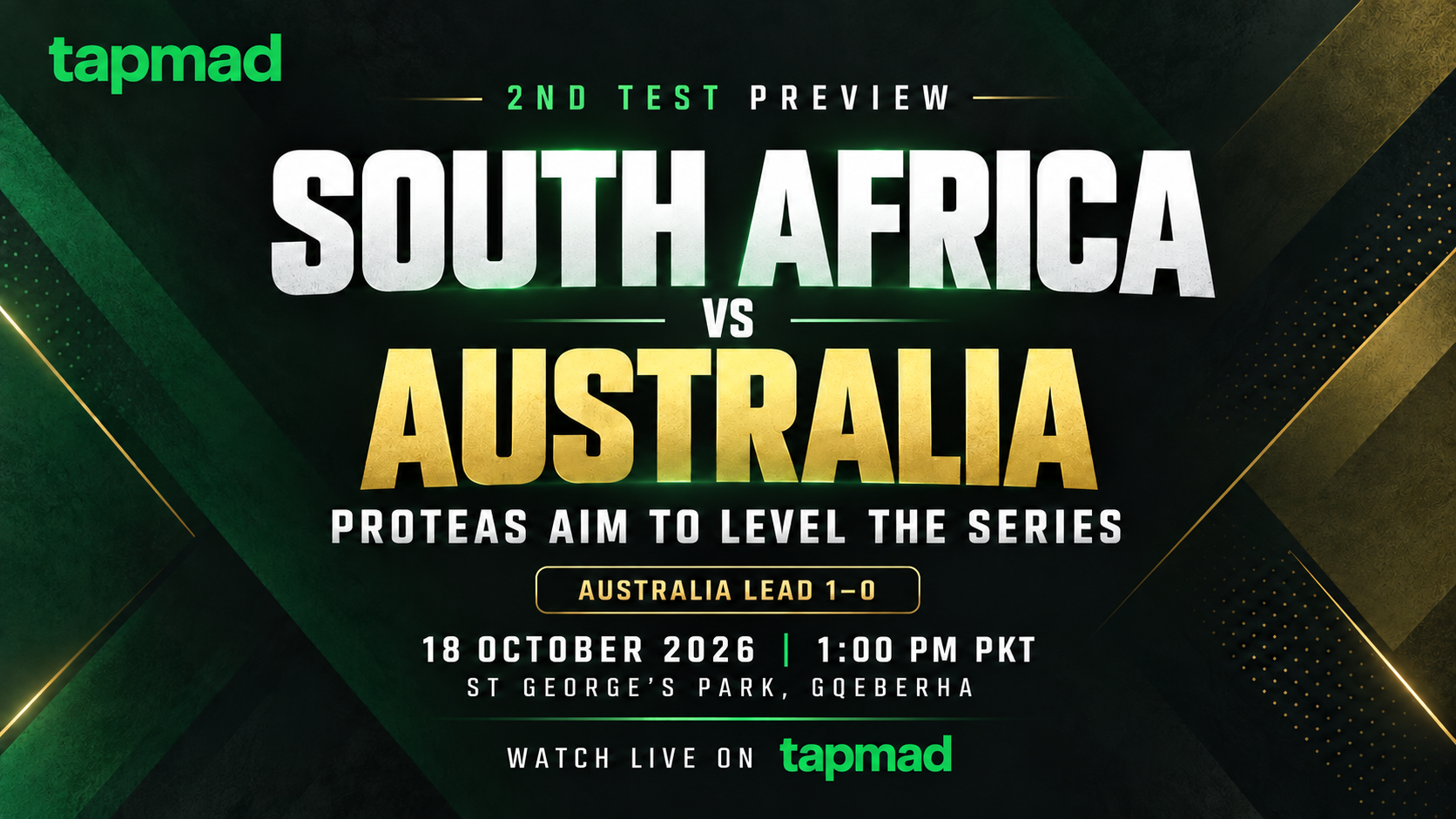 SA vs AUS 2nd Test Preview: South Africa Aim to Level Series in Gqeberha