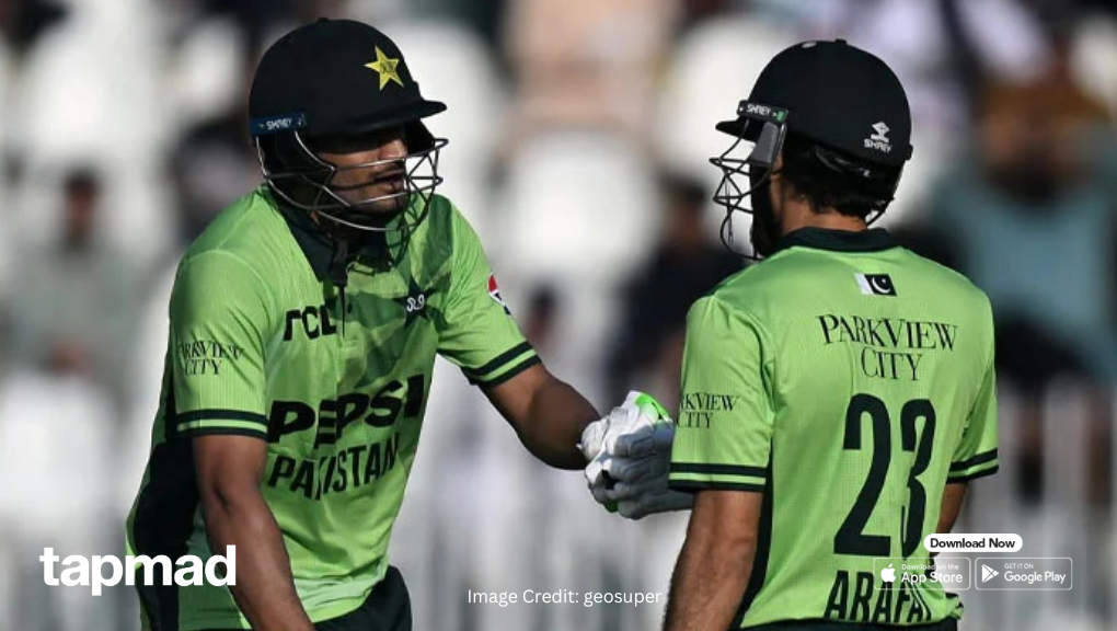 Hasan and Arafat Half-Centuries Lift Pakistan to 302/9 Against England in ODI Tri-Series