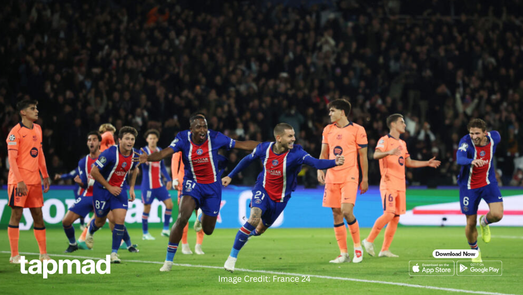 PSG Hand Barcelona First Champions League Defeat in Action-Packed Contest