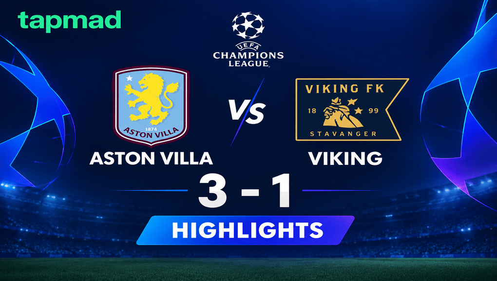 Aston Villa vs Viking Highlights as Villa Secure 3-1 Champions League Win