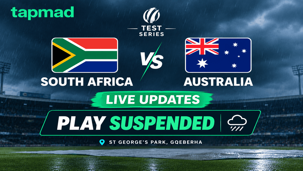 South Africa vs Australia Test Live Updates as Play Is Suspended