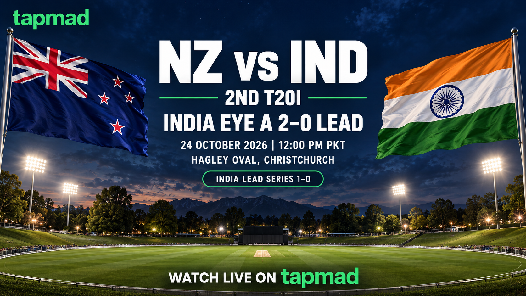 NZ vs IND 2nd T20I Preview: India Look to Extend Lead in Christchurch