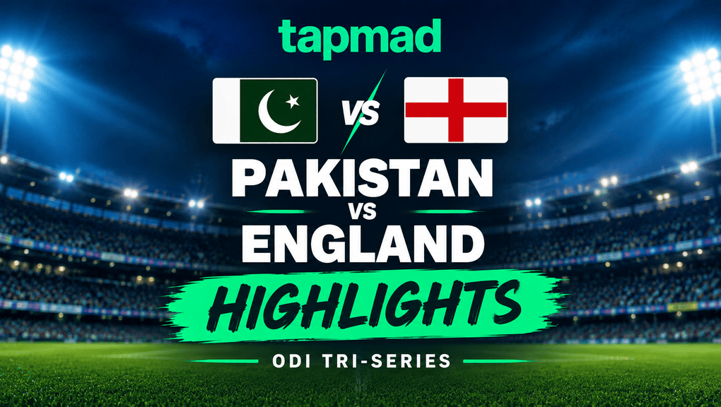 PAK vs ENG Highlights of ODI Tri-Series: Pakistan Won a Thriller | tapmad