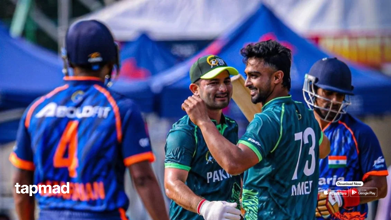 Abbas Afridi and Khawaja Nafay Power Pakistan to Victory Over India in Super Sixes